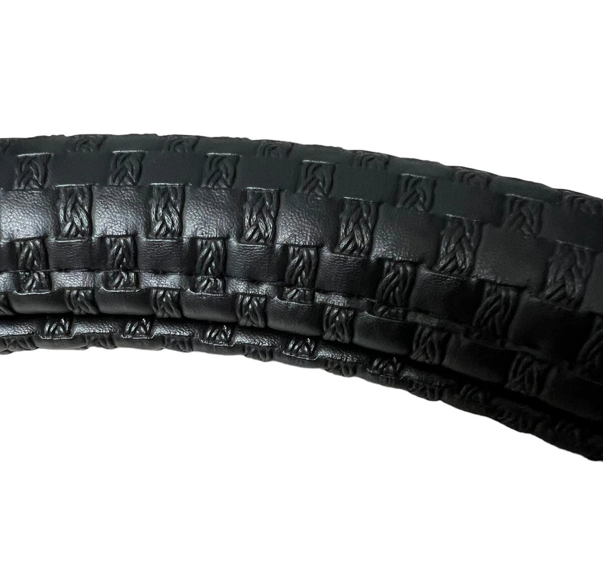 Steering Wheel Cover Black Cross Grids for Peterbilt Kenworth 18 Inch (18-19)