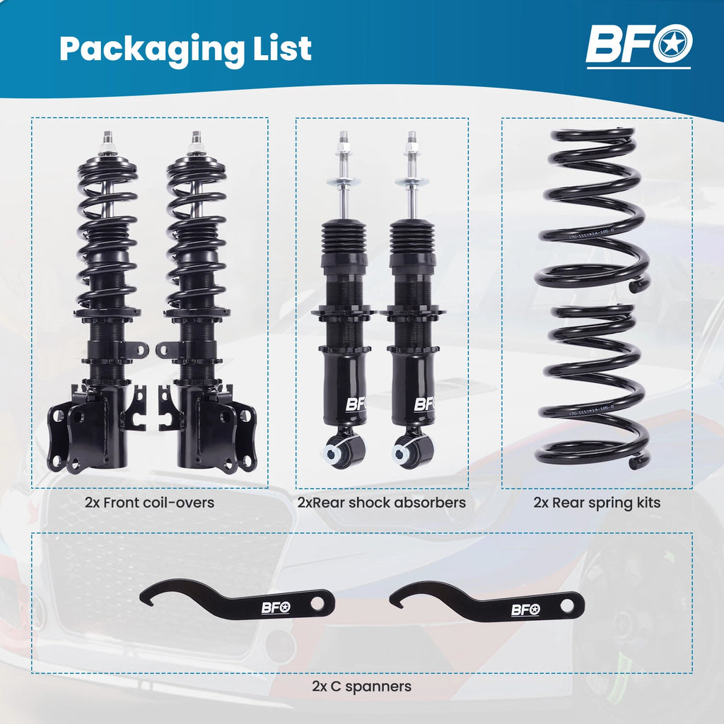 Height Adjustable Coilover Shock Kit for Holden Commodore VE (2006-2013)