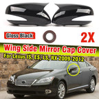 Gloss Black Rearview Mirror Cover for Lexus RX RX270 RX350 RX450 (2009–2014)