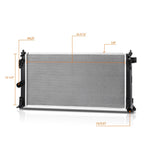 Aluminum Cooling Radiator DPI-13825 for Corolla Hatchback/UX200/UX250H (2019–2020)