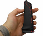 E Brake Boot Cover for BMW E60 (2004–2010) Black Red Stitch PVC Leather
