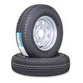 Set of 2 Trailer Tire ST175/80R13 8PR D 97M with 5x4.5 PCD Silver Rim