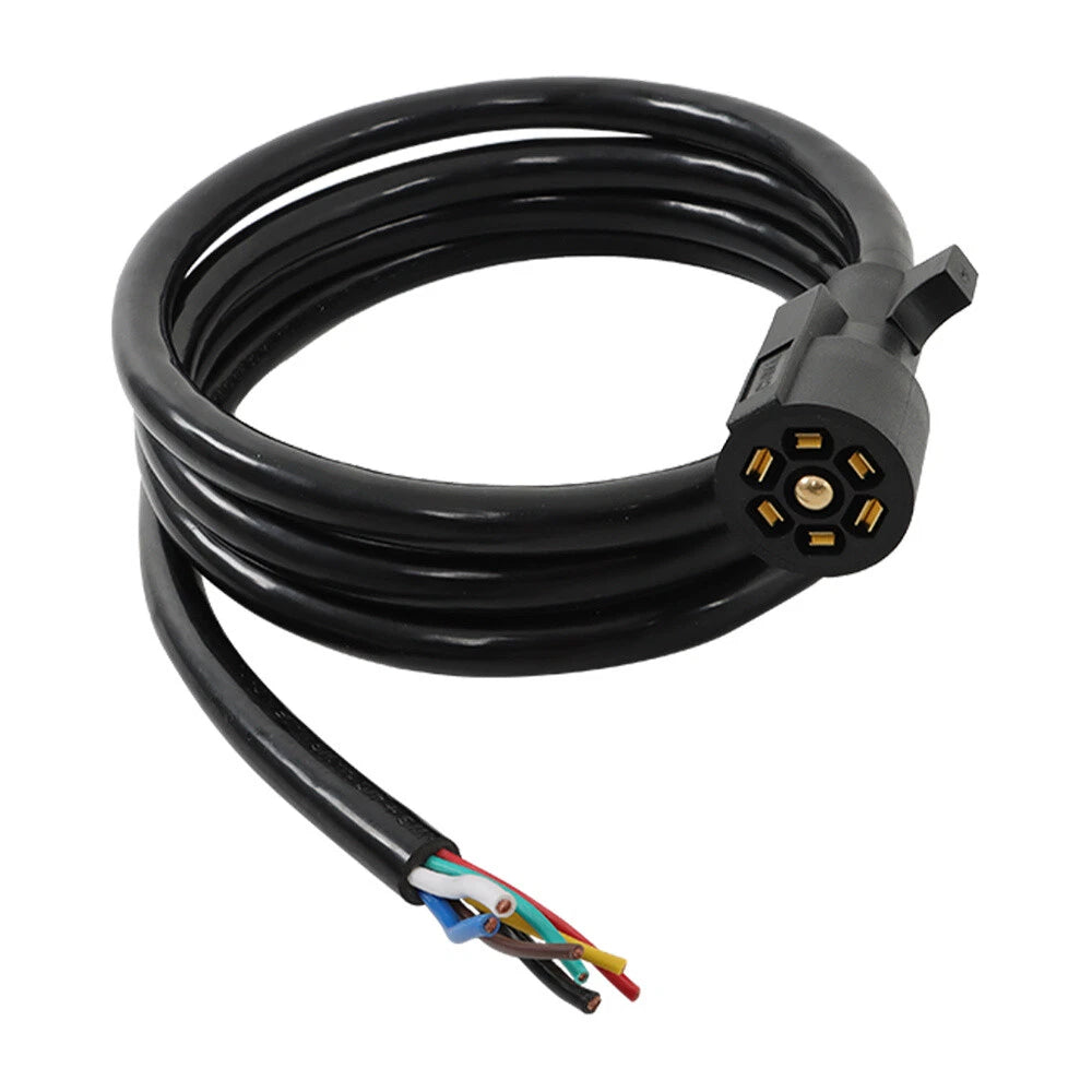 7-Way Trailer Extension Cord for RV Trailer (8 Ft)