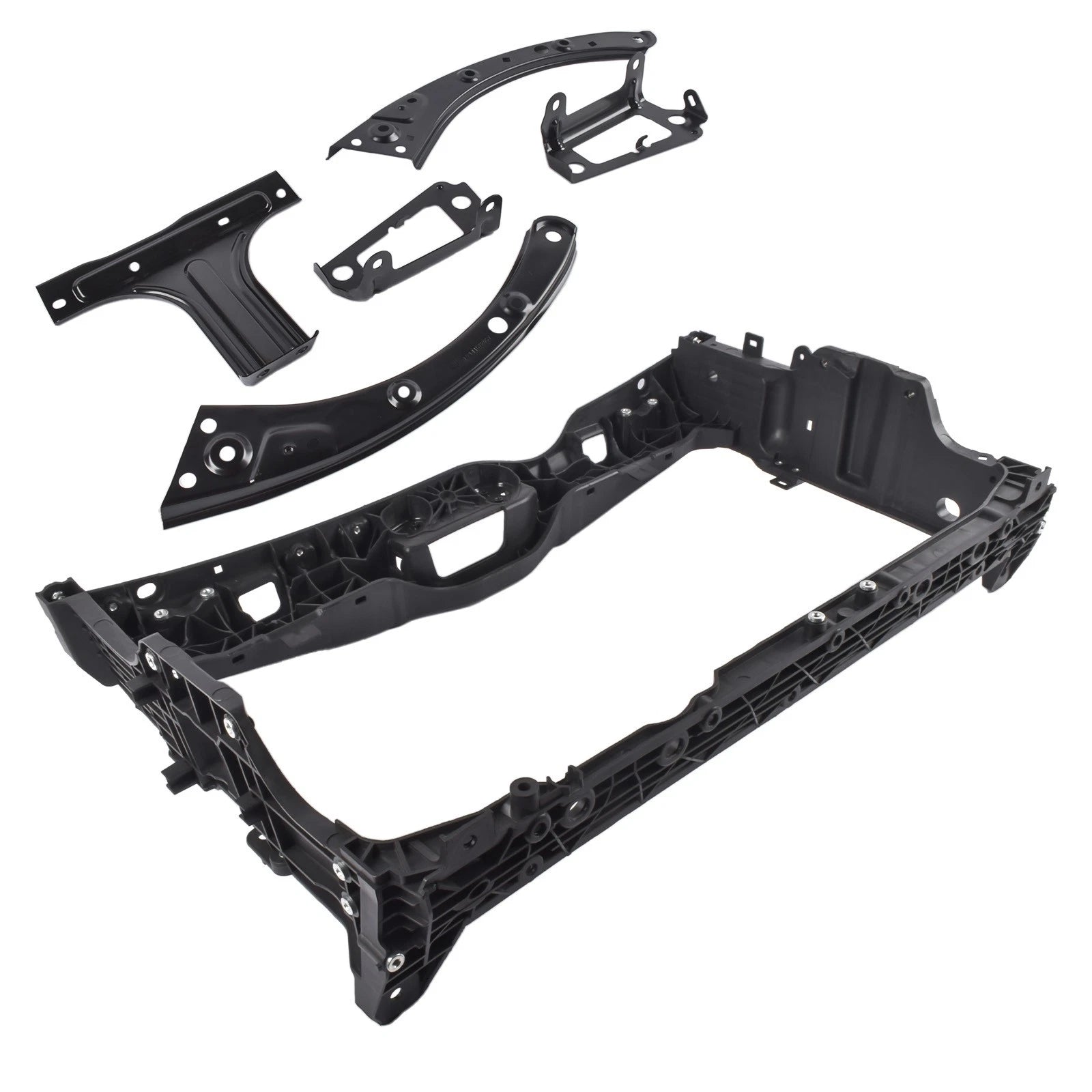 Radiator Core Support Set w/ Bracket for Honda Civic (2022–2025) - 6 Pieces Black