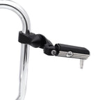 1-1/4" Chrome Black Short Angled Gear Skull Foot Pegs for Motorcycle