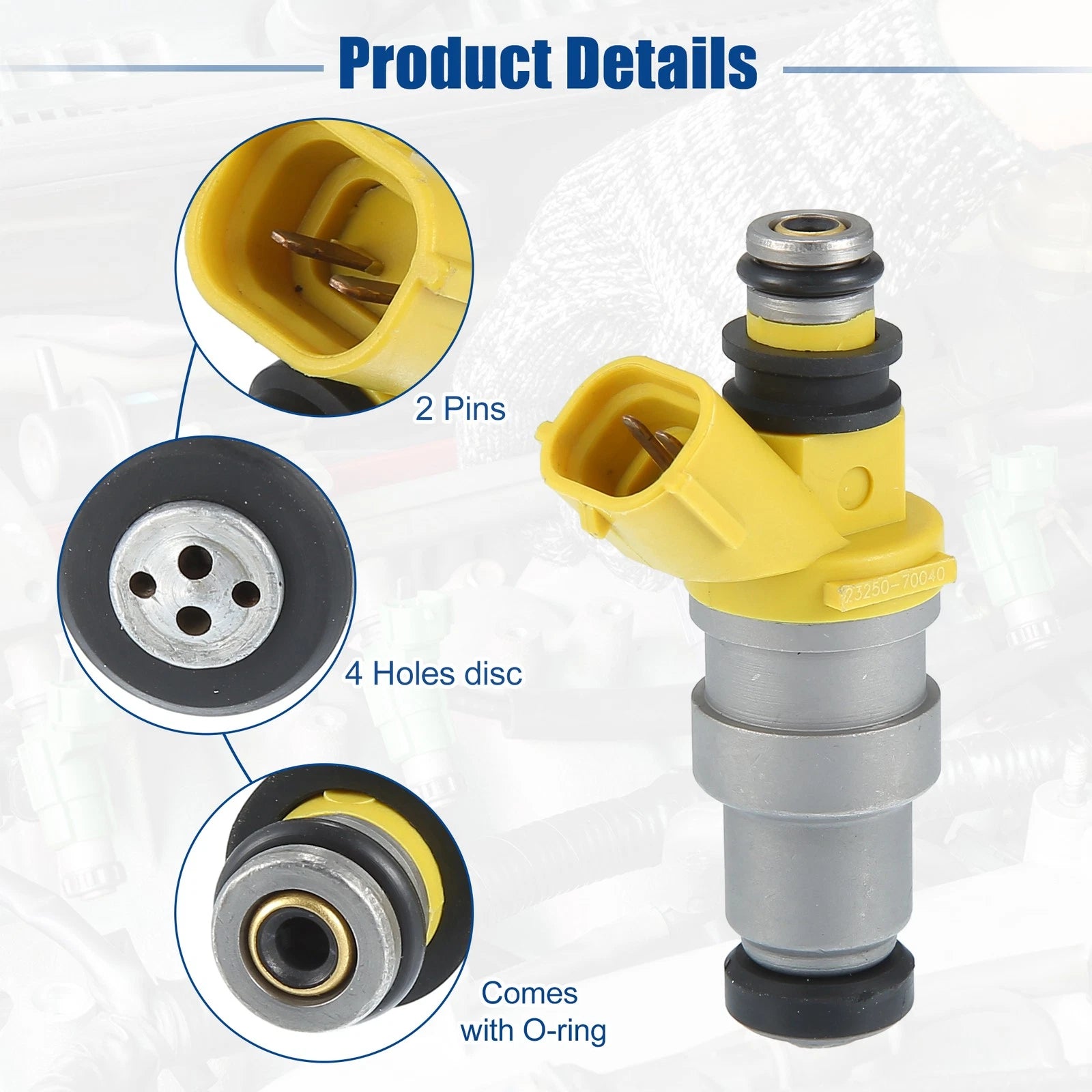 6X Fuel Injector Nozzle for Toyota Supra 3.0L (1986–1988)