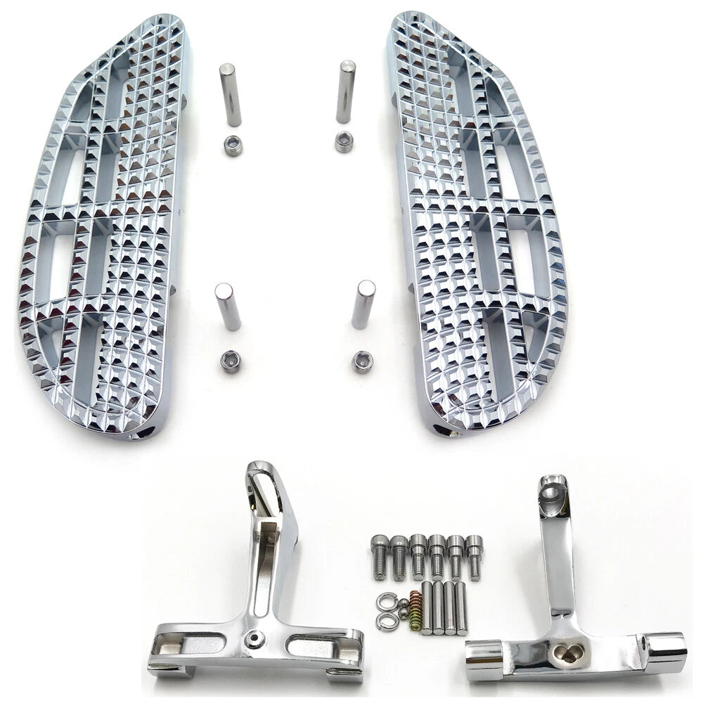 Chrome Dominator Leaf Floorboard Knob for Harley Touring (1993–Present)