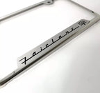 Chrome License Plate Frame Laser Engraved Script for Ford Fairlane GT (1965–1965)