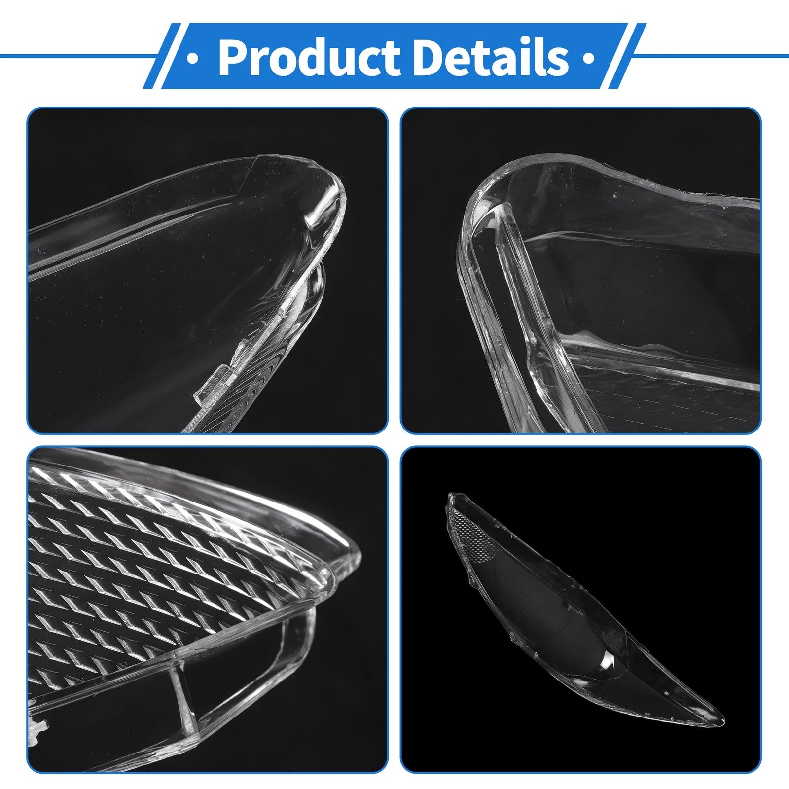 Headlight Lens Cover for Ford Fiesta (2009–2012) PC Clear