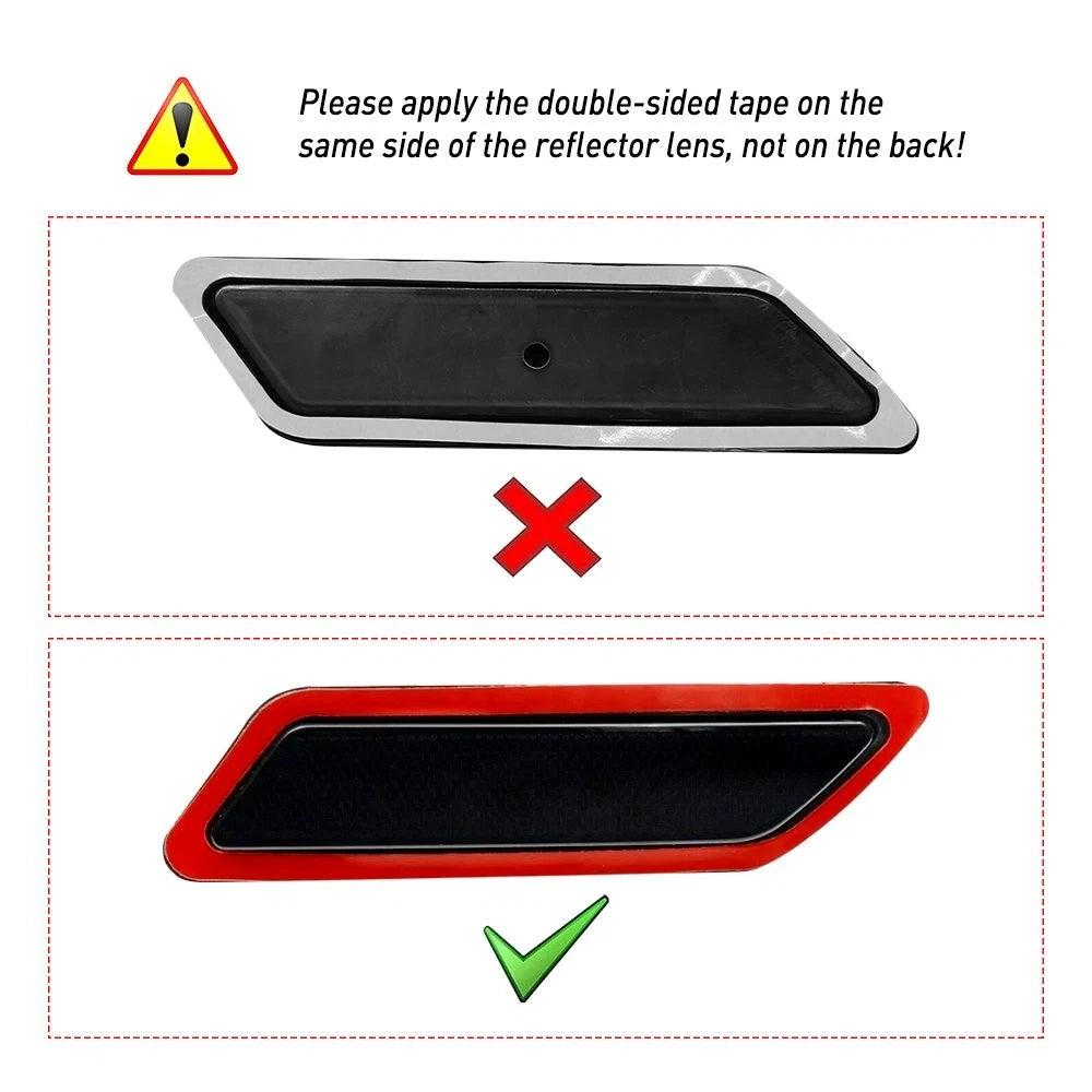 Set of 2 Bumper Reflector Side Marker Assembly for BMW 335i (2014–2015)