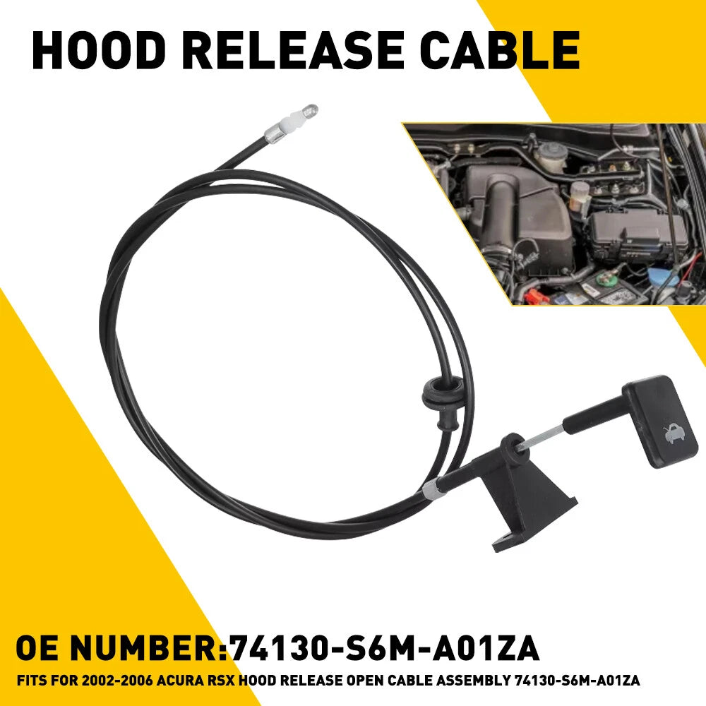 Hood Latch Lock Release Cable Lever for Acura RSX (2002–2006)