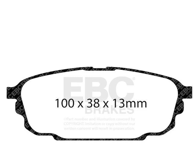 Rear Brake Pad Set for Mazda Protege5 (2002–2003) GM691PH