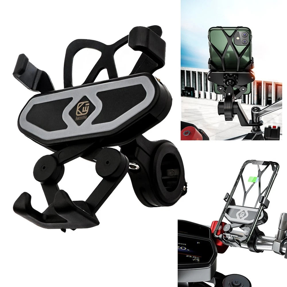 Cell Phone Holder Mirror Base Mount for Suzuki Boulevard Intruder
