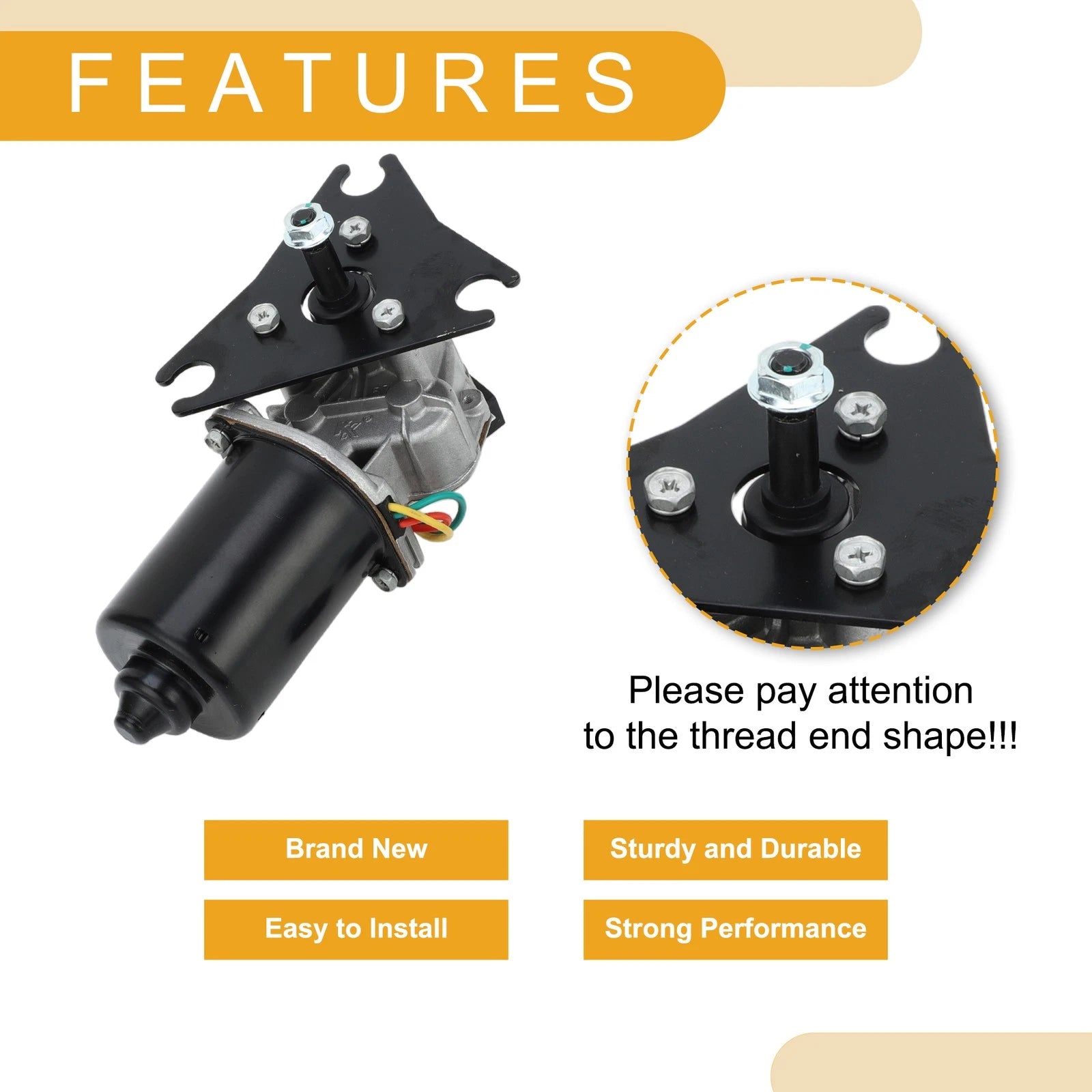 Front Windshield Wiper Motor for Infiniti M30 (1990–1992) No. 2881557G00/2881501G00