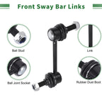 8pcs Front Suspension Kit Inner Outer Tie Rod End for Ford Edge (2007–2014)
