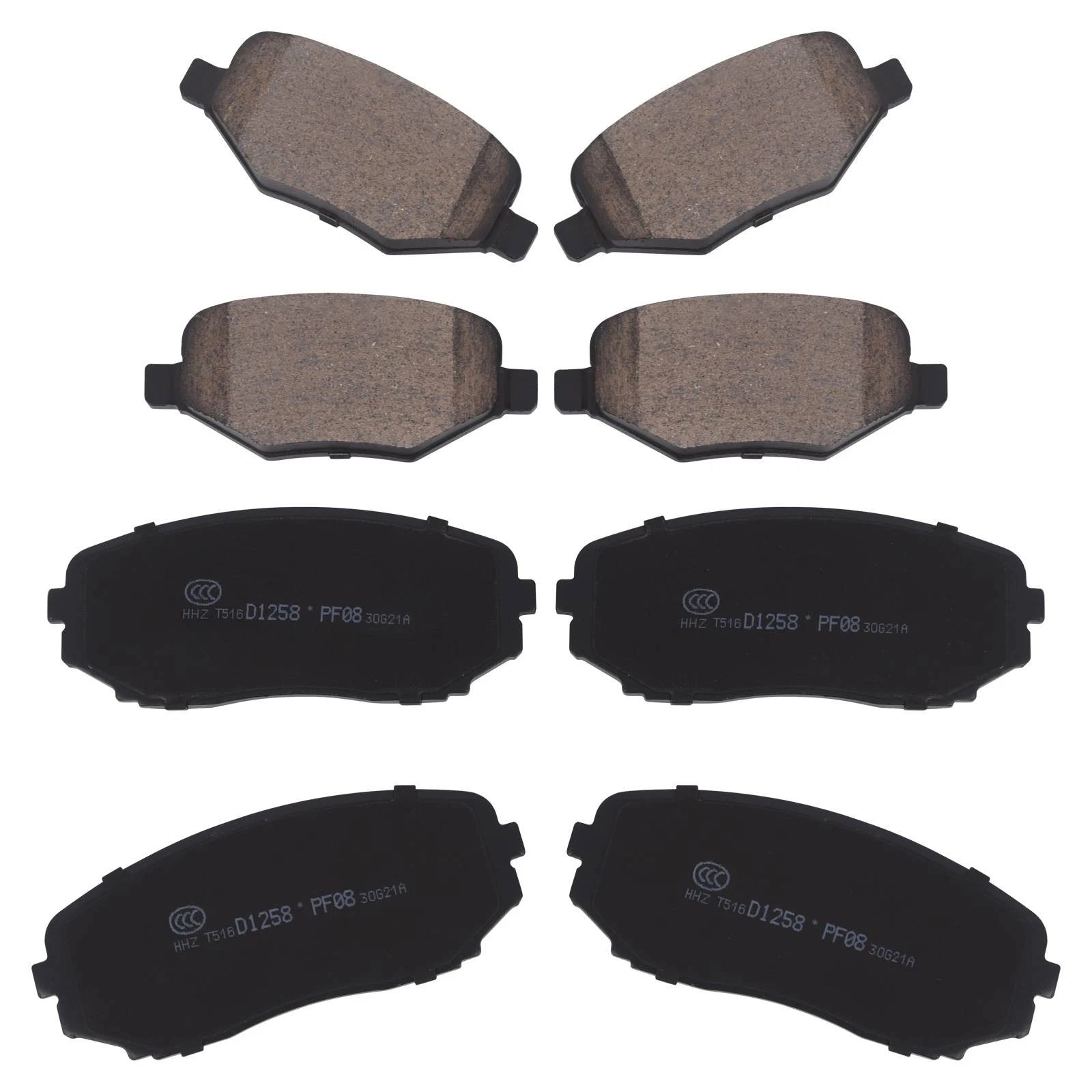 Set of 4 Ceramic Brake Pads for Ford Edge, Lincoln MKX (2011–2015)