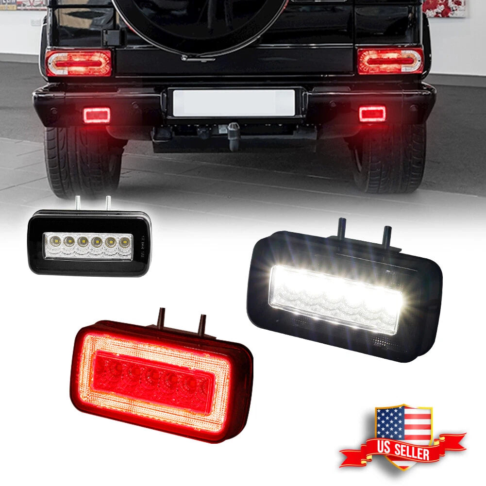 2X Smoked Full LED Rear Fog Lights for [Make Model] ([YYYY–YYYY])