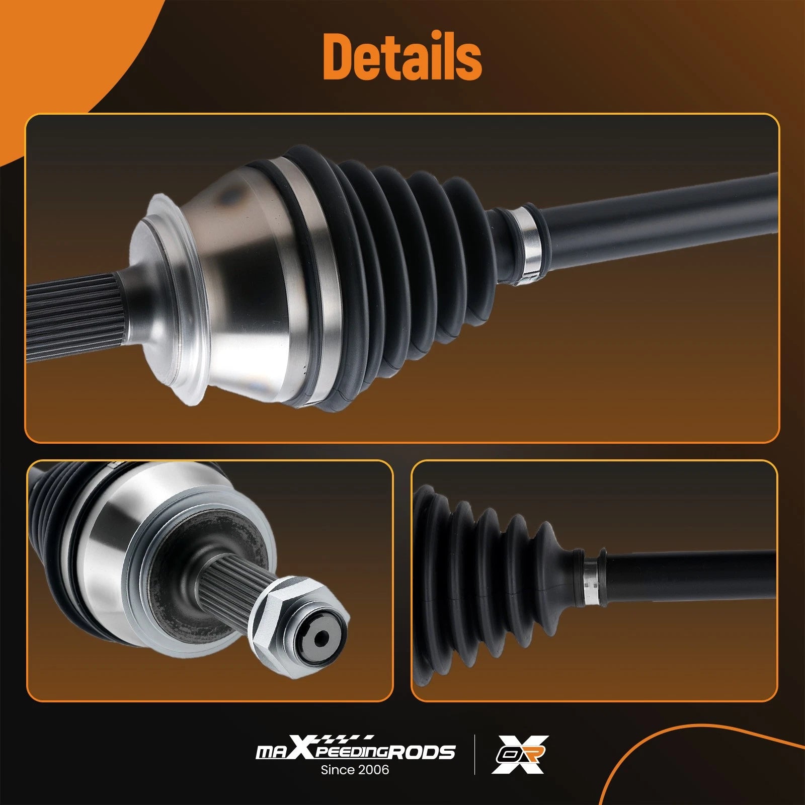Front Driver CV Axle Shaft for Acura TL (2004–2008), Honda Accord (2003–2007)