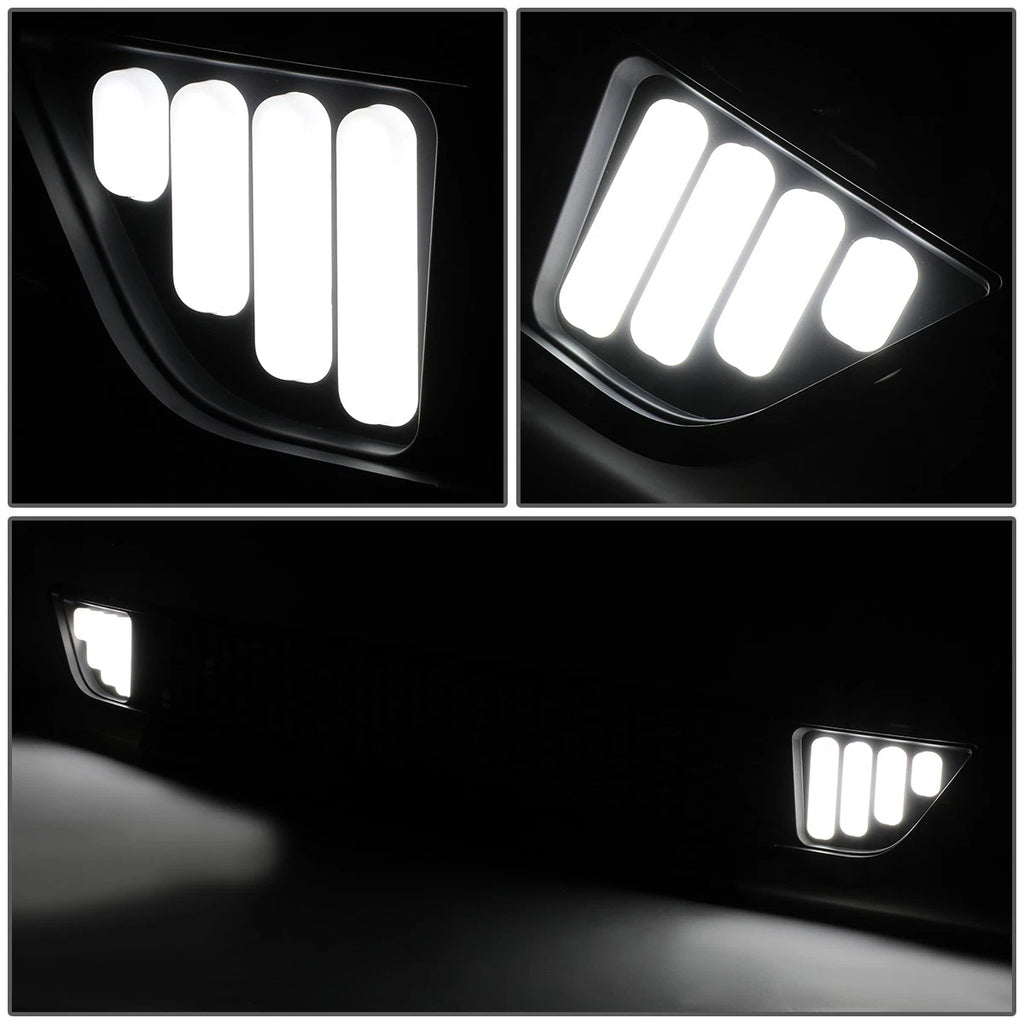 Honeycomb Mesh LED DRL Front Lower Bumper Grille for Mustang (2015–2017)