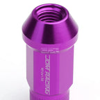 20 PCS Open End M12x1.5 50mm Tall Purple Aluminum Lug Nuts + Adapter