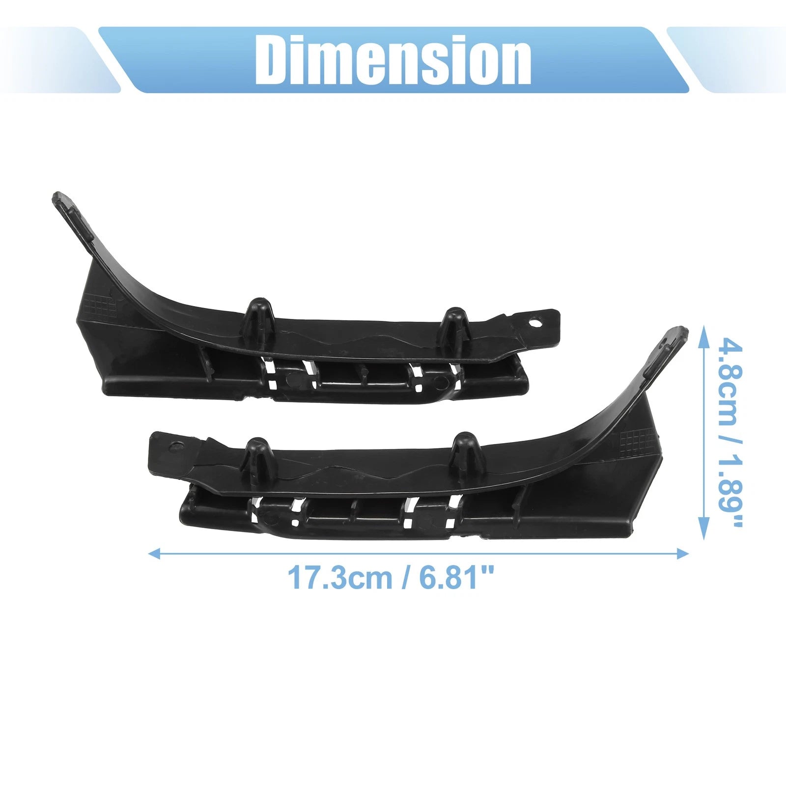 Set of 2 Front Bumper Mounting Support Brackets for BMW  51117116667 51117116668