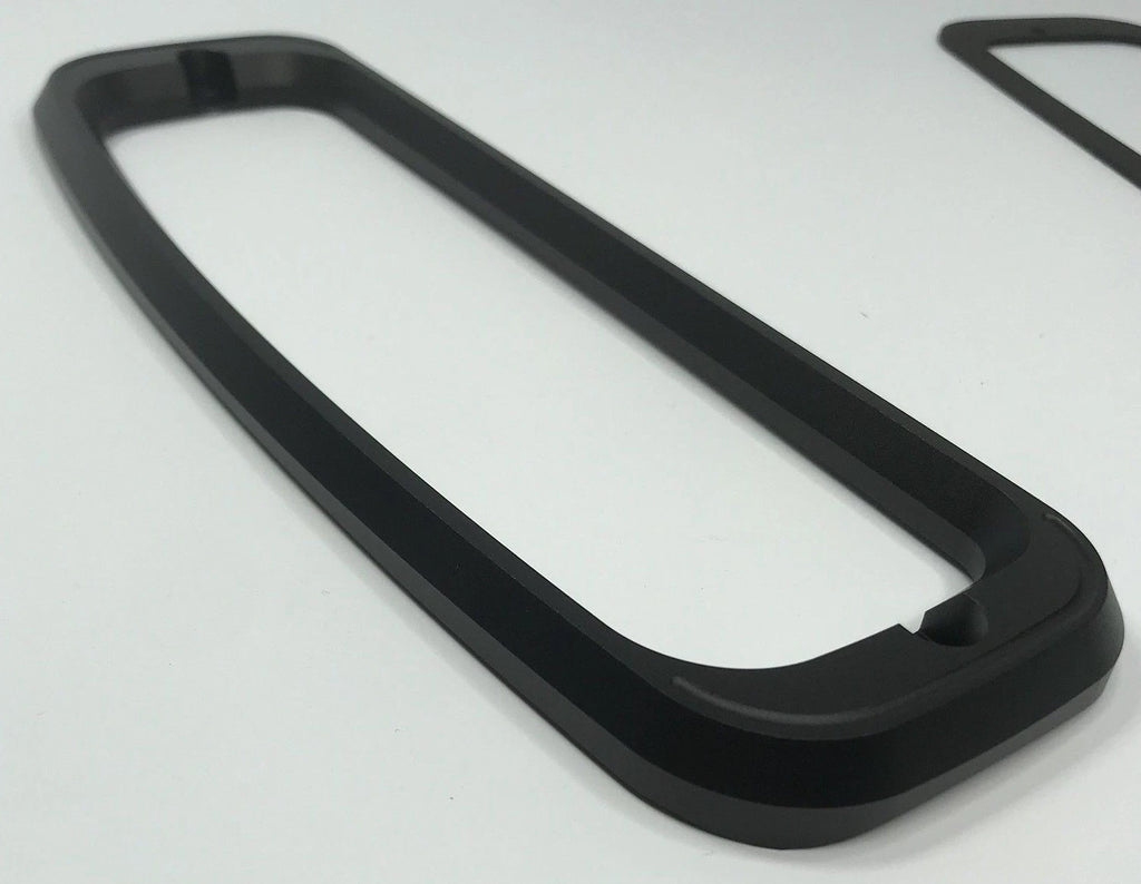 Tail Light Bezels Pair Black Aluminum Replacement for Ford Bronco (1964–1977)