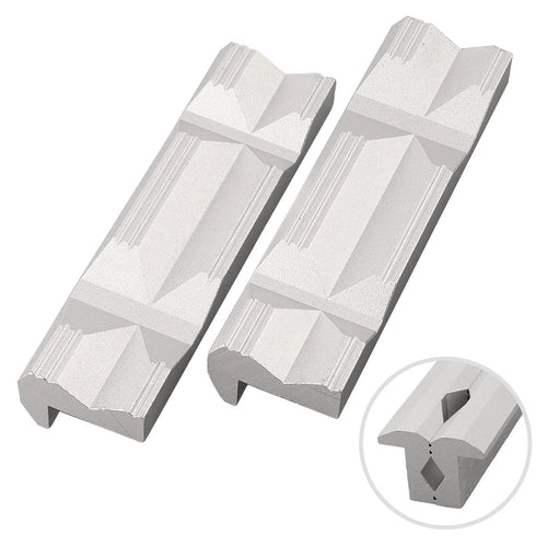1 Pair Aluminum Alloy V Type Jaw for CNC Milling Vise