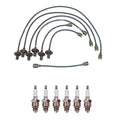 Denso 7mm Wire Set & 6 U-Groove Spark Plugs Kit for Chevy Corvair (1960–1969)