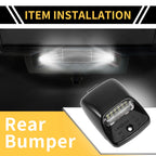 2X License Plate Light Tag Lamp White for Toyota Tundra (2000–2013)