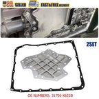 2X Transmission Filter Oil Pan Gasket for Infiniti QX70 G37 Q40 Q50 Q60 Q70 M56