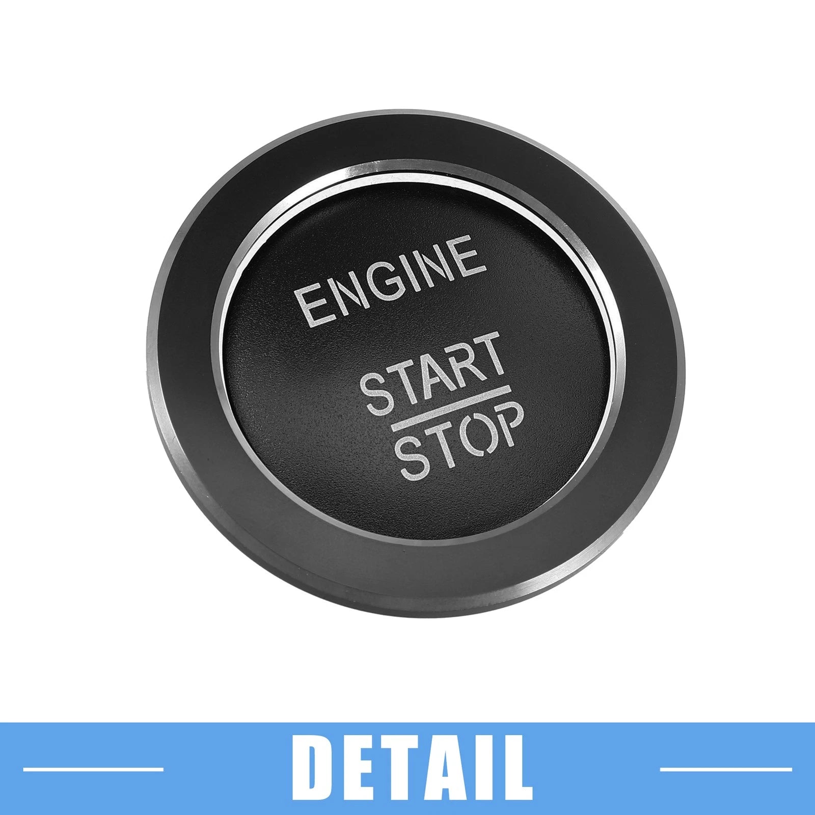 Engine Start Stop Button Cover Sticker for Mercedes-Benz B C GLC GLA CLA (2015–2023) Black 731618111092