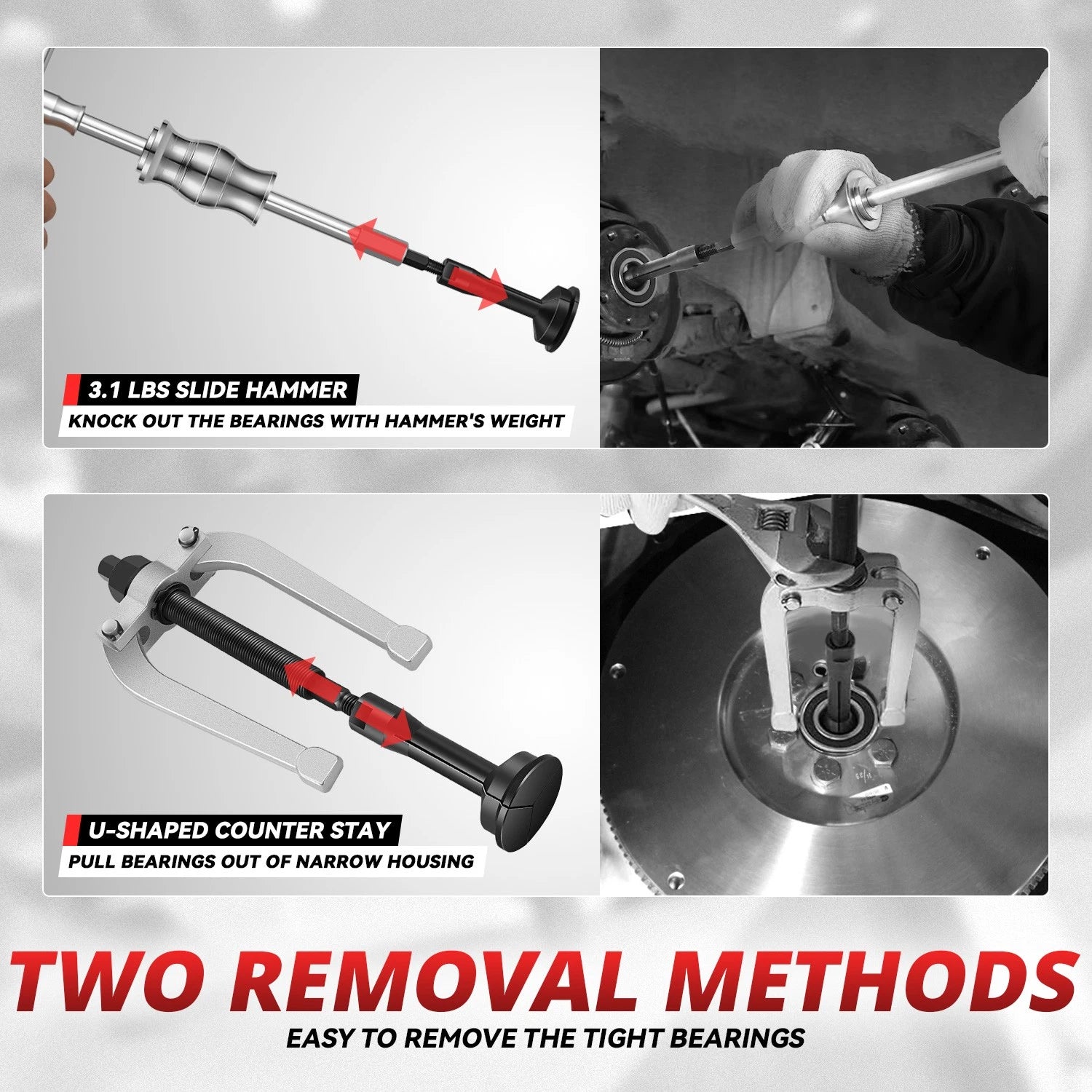 16pcs Blind Hole Bearing Extractor Puller Set for Universal