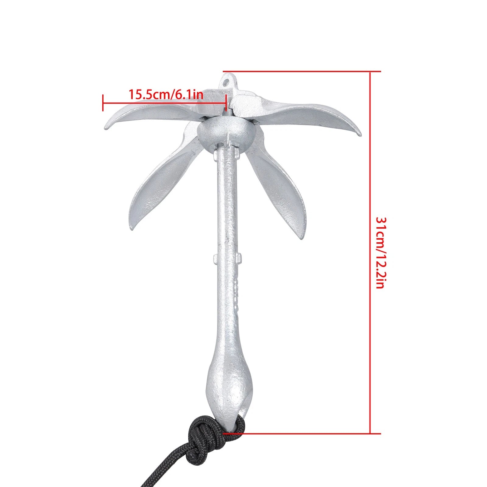 Set of 2 Folding Kayak Anchors for Marine Use (5.5LB)
