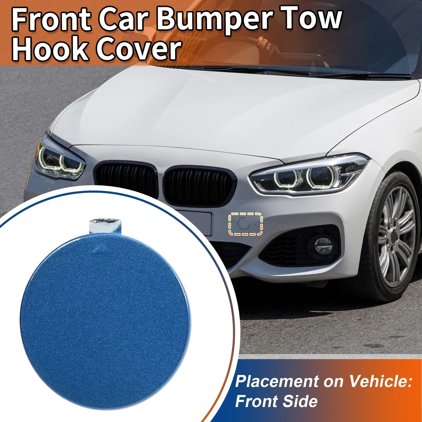 Tow Hook Cover for BMW F20 Estoril Blue Metallic