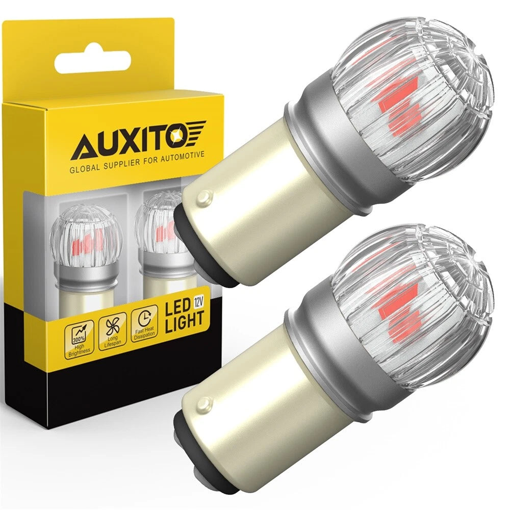 2X Red LED Tail Stop Brake Turn Signal Bulbs for Honda Accord