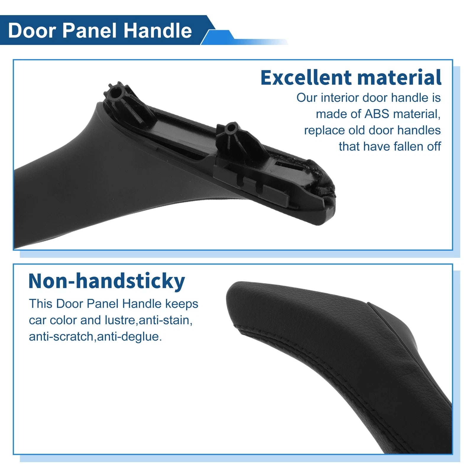 Inner Door Panel Handle for BMW F10 F11 F18 (2010–2017) No. 51417225848 Black