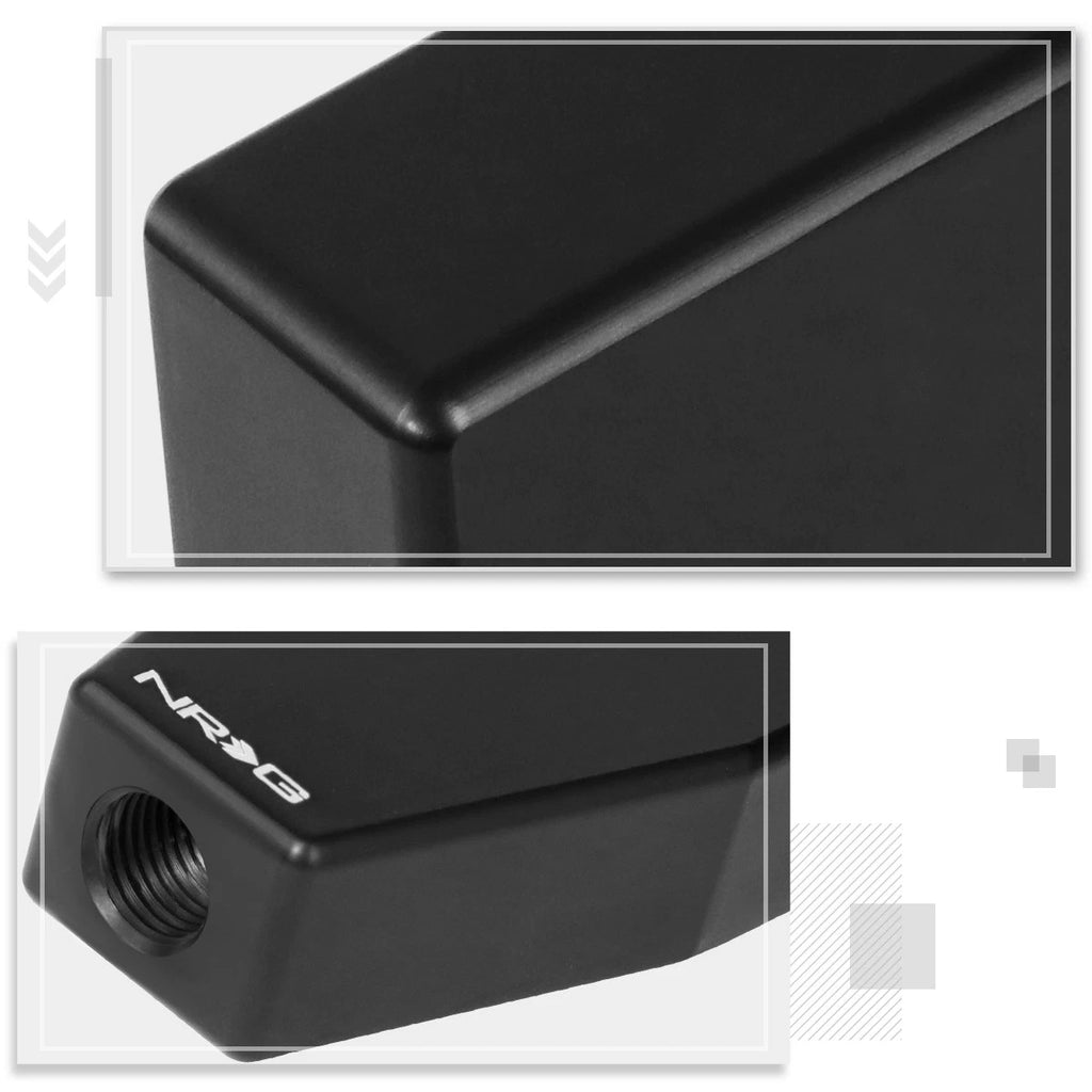 NRG SK-600BK-1015 Shift Knob for M12x1.25 Thread Shifters (8.25", Black)