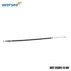 Throttle Cable for Yamaha Outboard 4T F 6-8-9.9HP (2001–2012) 68T-26301-11-00