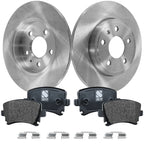 Disc Brake & Pad Kit for Audi A4 Quattro (2005–2009) Rear Semi-Metallic