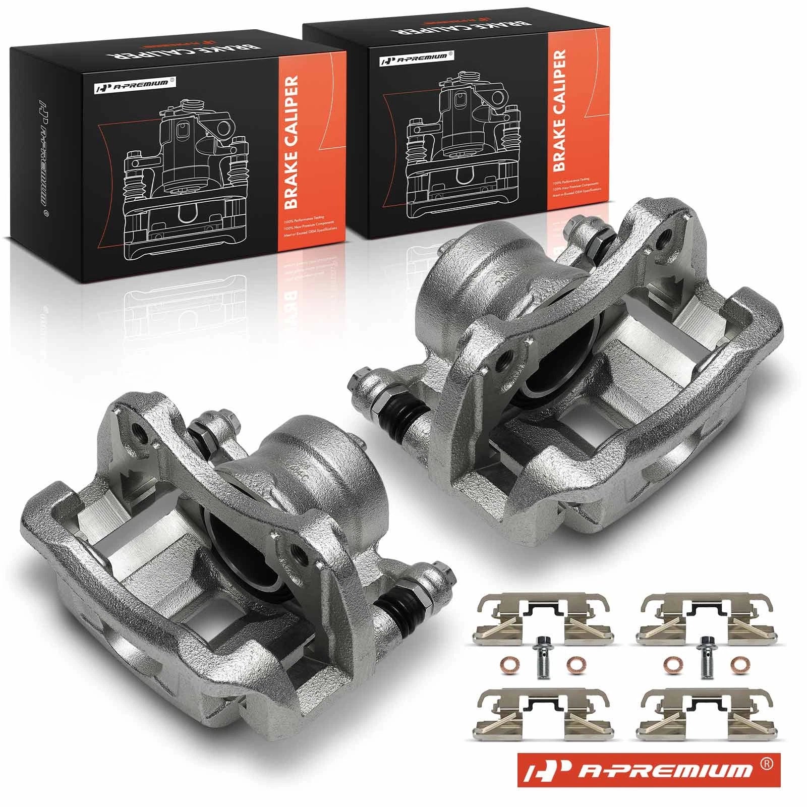 2Pcs Brake Caliper with Bracket for Nissan Versa (2020–2023)