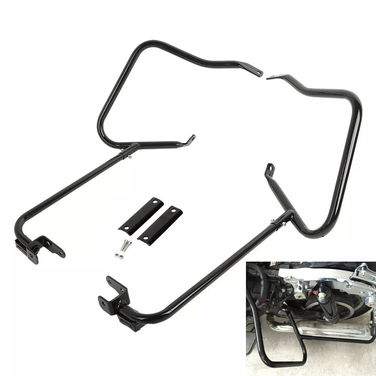 Saddlebag Bracket Guard Crash Bars for Harley Touring Street Glide (2014–2023)