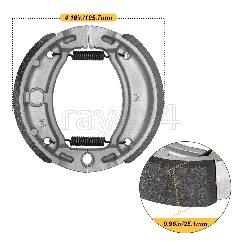 Brake Shoes & Spring for Yamaha (4KN-W253E-11-00, 4BE-W253E-00-00, 2JL-W253E-20-00)