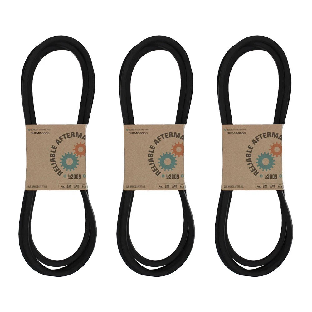 Cutter Drive Belt Set of 3 for Massey Ferguson, Hesston, Challenger