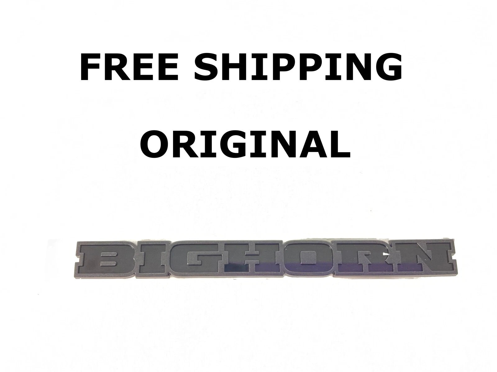Tailgate Nameplate for RAM DT 1500 Bighorn (2019–2022) Black 68282632AC