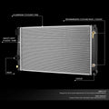 Full Aluminum Replacement Radiator for Suzuki Esteem (1995–2000) DPI 13685