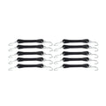 Set of 4 6" Heavy Duty Rubber Tarp Straps Tie Down Bungee Cords with Hooks
