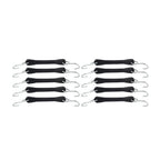Set of 4 6" Heavy Duty Rubber Tarp Straps Tie Down Bungee Cords with Hooks