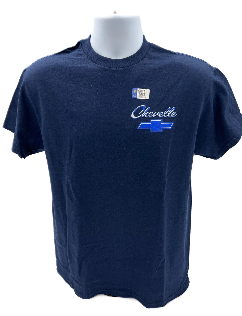 Navy Blue T-Shirt Bowtie Chevy Chevelle Script Logo for Chevrolet (1970–1972)