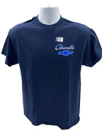 Navy Blue T-Shirt Bowtie Chevy Chevelle Script Logo for Chevrolet (1970–1972)
