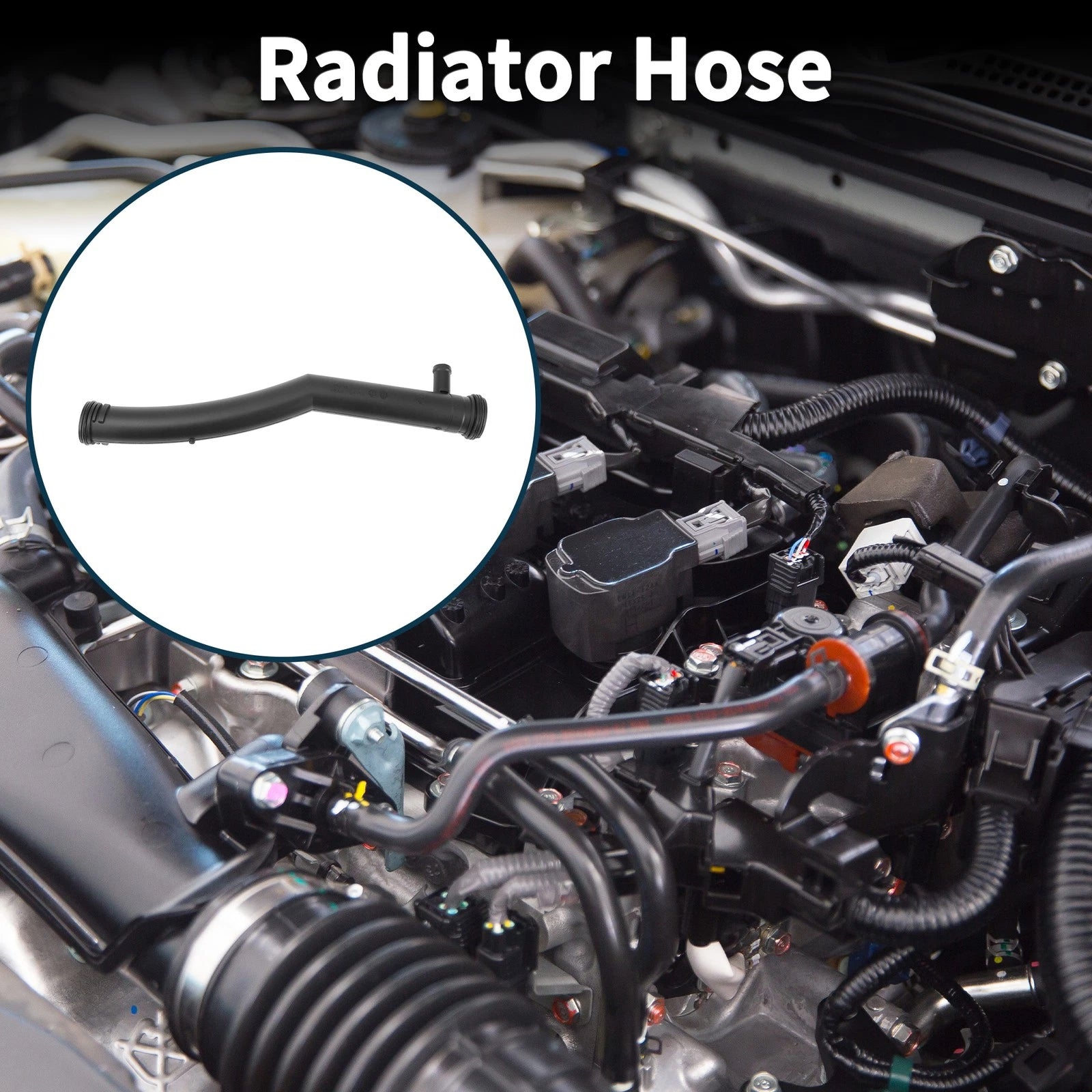 Radiator Hose Coolant Pipe for Audi A3 (2007–2012) No. 03C121065J Plastic Black